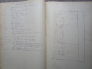 1938 Manuscript Book FRENCH DRESS MAKING Garment Cutting Design Patterns Clothes  (14)