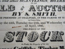 1826 COALPORT TIMBER SALE Poster Madeley Ironbridge SHROPSHIRE Broadside Salop  (2)