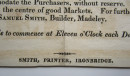 1826 COALPORT TIMBER SALE Poster Madeley Ironbridge SHROPSHIRE Broadside Salop  (3)