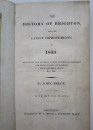 1833 HISTORY of BRIGHTON by John Bruce HAND COLOURED ISSUE with MAP & PLATES  (7)