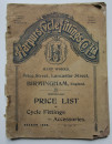 1898 BICYCLE ACCESSORIES Victorian Trade Catalogue HARPURS of BIRMINGHAM Cycling  (1)