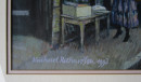 1992 Clent Books Bookshop HALESOWEN Original Painting Michael Richardson Kinver  (3)