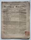 1846 BRADSHAW'S RAILWAY GAZETTE Newspaper on Scotland England Ireland Railways  (1)