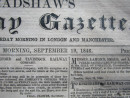 1846 BRADSHAW'S RAILWAY GAZETTE Newspaper on Scotland England Ireland Railways  (3)