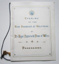 1880 Programme For The OPENING of the NEW HARBOUR at HOLYHEAD Anglesey Wales  (1)