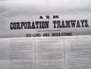 1901 AYR CORPORATION TRAMWAYS Bye-Laws Poster Scotland ALLOWAY PRESTWICK TRAMS  (2)