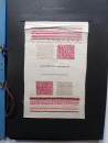 1953 Manuscript Book NEEDLEWORK SAMPLES DRESS MAKING PATTERNS Handwritten & Sewn Daphne Foort  (3)