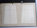 1953 Manuscript Book NEEDLEWORK SAMPLES DRESS MAKING PATTERNS Handwritten & Sewn Daphne Foort  (19)