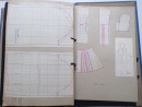 1953 Manuscript Book NEEDLEWORK SAMPLES DRESS MAKING PATTERNS Handwritten & Sewn Daphne Foort  (22)