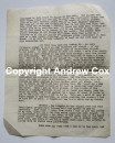 1943 World War Two MANUSCIPT Account of OPERATION CORKSCREW Pantellaria ITALY  (1)