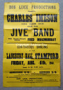 1944 Wartime CONCERT Poster LANSBURY HALL STAMFORD Lincolnshire JIVE BAND Louth  (3)