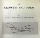 On Growth and Form, D'Arcy Wentworth Thompson, 1st edition signed copy (Cambridge University Press, 1917). Sir Robert Ludwig Mond provenance. IMG_8441