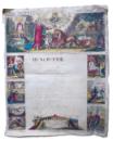 1824 JUVENILE School WRITING SHEET Prophecy of Isaiah HOLY BIBLE Hand Coloured  (2)