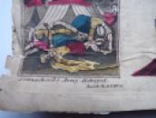 1824 JUVENILE School WRITING SHEET Prophecy of Isaiah HOLY BIBLE Hand Coloured  (5)