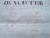 1824 JUVENILE School WRITING SHEET Prophecy of Isaiah HOLY BIBLE Hand Coloured  (14)