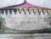 1824 JUVENILE School WRITING SHEET Prophecy of Isaiah HOLY BIBLE Hand Coloured  (16)
