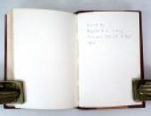 Glasgow School of Art Custom Leather Binding; Klee and Miró, 1966 IMG_5942