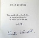 First Journey, by Winston S. Churchill. Signed Limited edition of 260 copies, 1966 IMG_7487A