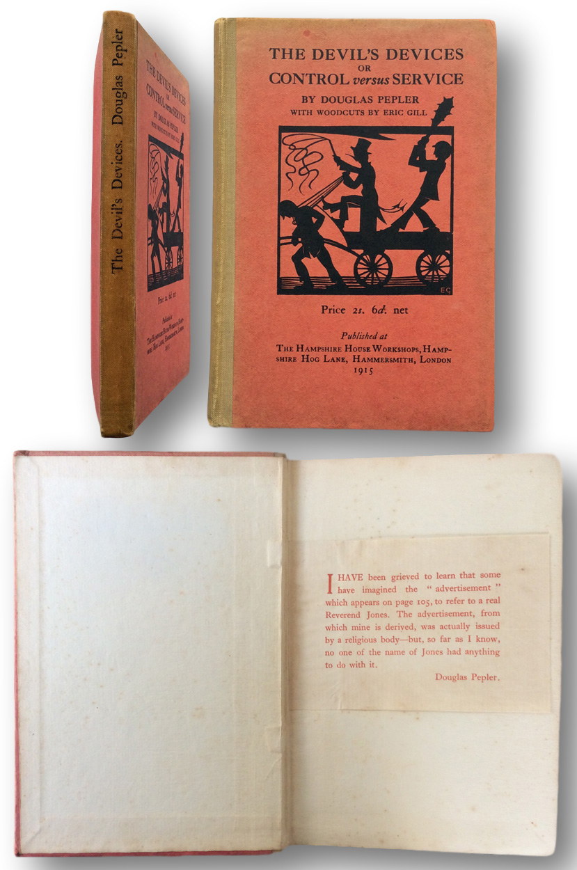 THE DEVIL'S DEVICES or Control Versus Service. Books PBFA