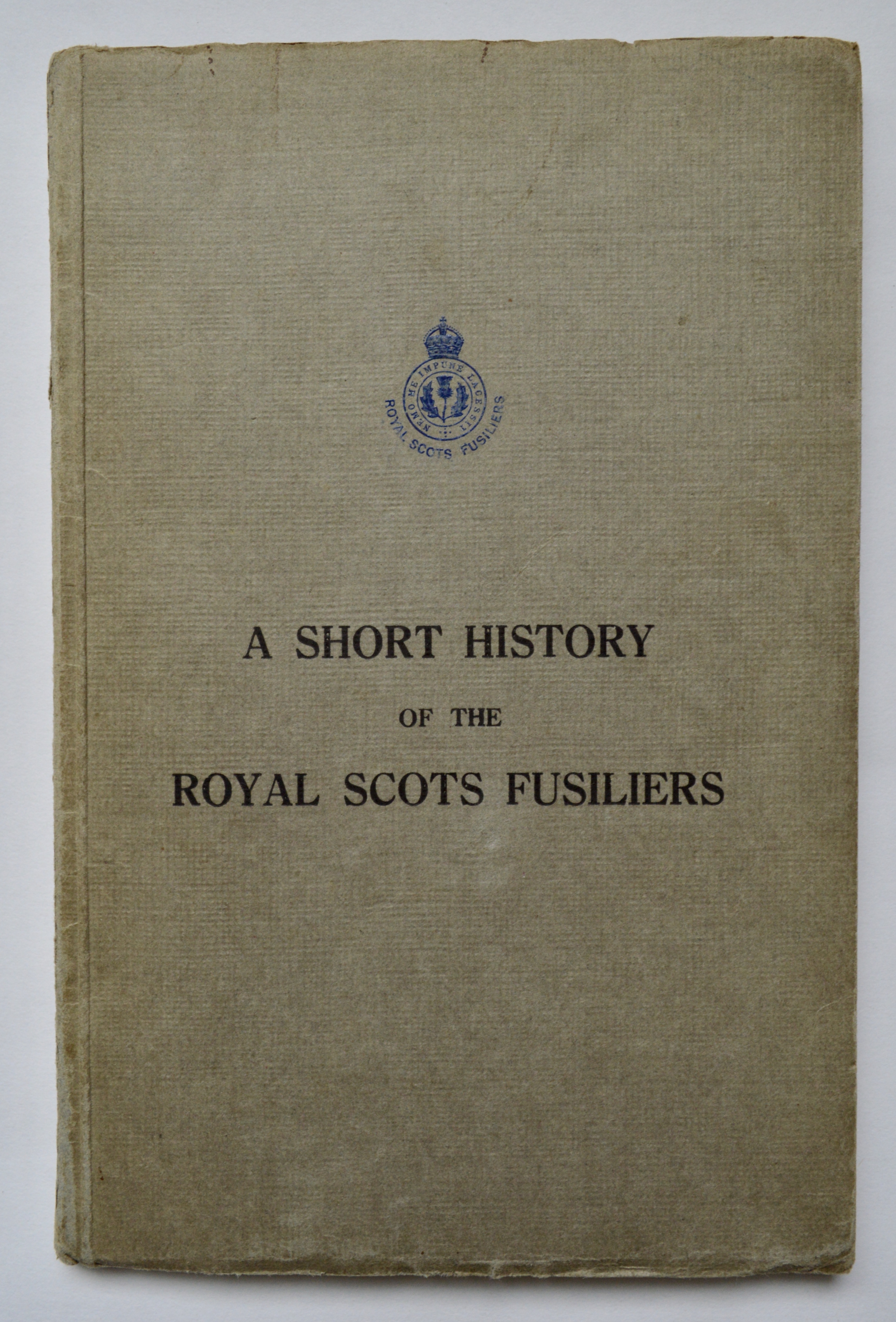 A Short History of the Royal Scots Fusiliers - Books - PBFA