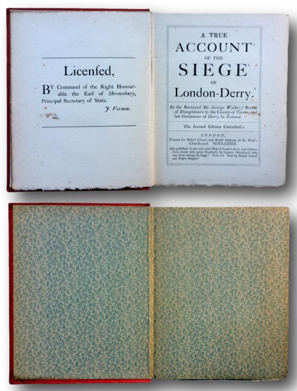 THE SIEGE OF LONDONDERRY In 1689 As Set Forth In The Literary Remains THE SIEGE OF LONDONDERRY In 1689 As Set Forth In The Literary Remains